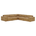 Restore 5-Piece Vegan Leather Modular L-Shaped Sofa by Modway