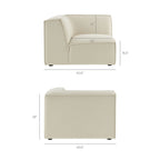 Restore 4-Piece Performance Fabric Upholstered Modular L-Shaped Armless Sectional Sofa by Modway