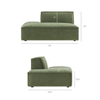 Restore 4-Piece Performance Fabric Upholstered Modular L-Shaped Armless Sectional Sofa by Modway