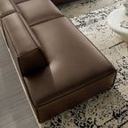 Restore 4-Piece Vegan Leather Modular L-Shaped Armless Sectional Sofa by Modway