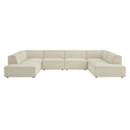 Restore 6-Piece Performance Fabric Upholstered U-Shaped Sectional Sofa by Modway