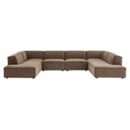 Restore 6-Piece Performance Fabric Upholstered U-Shaped Sectional Sofa by Modway