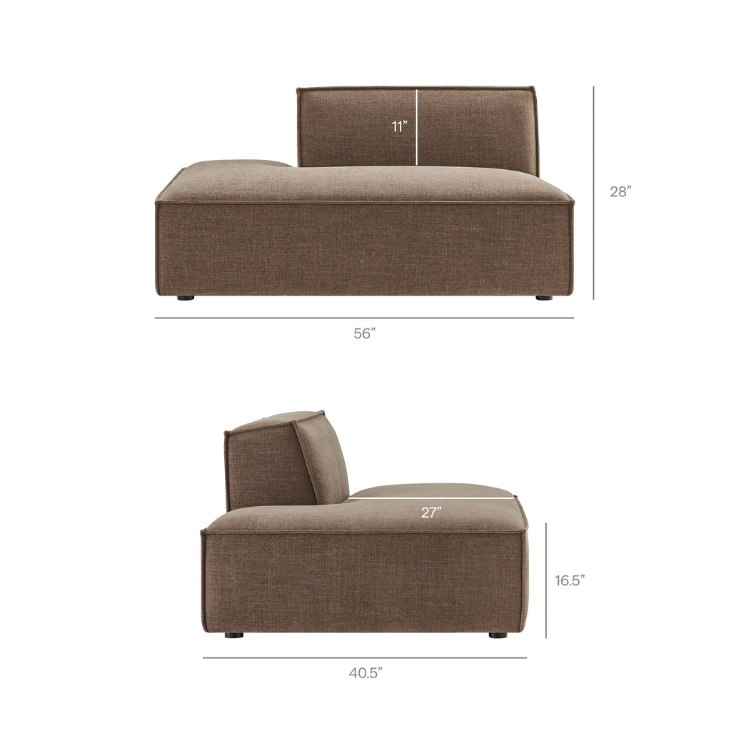 Restore 6-Piece Performance Fabric Upholstered U-Shaped Sectional Sofa by Modway