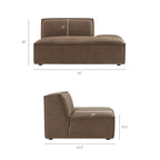 Restore 6-Piece Performance Fabric Upholstered U-Shaped Sectional Sofa by Modway