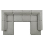 Restore 6-Piece Performance Fabric Upholstered U-Shaped Sectional Sofa by Modway