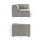 Restore 6-Piece Performance Fabric Upholstered U-Shaped Sectional Sofa by Modway