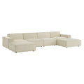 Restore 6-Piece Performance Fabric Upholstered Modular Sectional Sofa by Modway