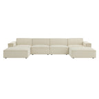 Restore 6-Piece Performance Fabric Upholstered Modular Sectional Sofa by Modway
