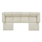 Restore 6-Piece Performance Fabric Upholstered Modular Sectional Sofa by Modway