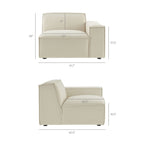 Restore 6-Piece Performance Fabric Upholstered Modular Sectional Sofa by Modway