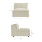 Restore 6-Piece Performance Fabric Upholstered Modular Sectional Sofa by Modway