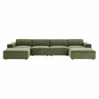 Restore 6-Piece Performance Fabric Upholstered Modular Sectional Sofa by Modway