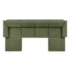 Restore 6-Piece Performance Fabric Upholstered Modular Sectional Sofa by Modway