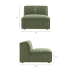 Restore 6-Piece Performance Fabric Upholstered Modular Sectional Sofa by Modway