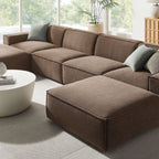Restore 6-Piece Performance Fabric Upholstered Modular Sectional Sofa by Modway