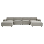 Restore 6-Piece Performance Fabric Upholstered Modular Sectional Sofa by Modway