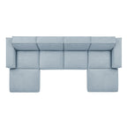 Restore 6-Piece Performance Fabric Upholstered Modular Sectional Sofa by Modway