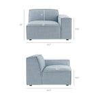 Restore 6-Piece Performance Fabric Upholstered Modular Sectional Sofa by Modway