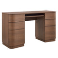 Mirae 55" 6-Drawer Curved Office Desk by Modway
