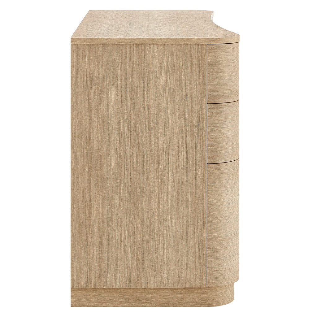 Mirae 55" 6-Drawer Curved Office Desk by Modway