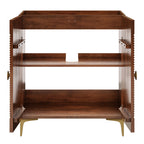 Vernon 30" Fluted Wood Vanity Cabinet Without Sink by Modway