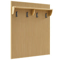 Render Fluted Coat Rack Panel With Shelf by Modway