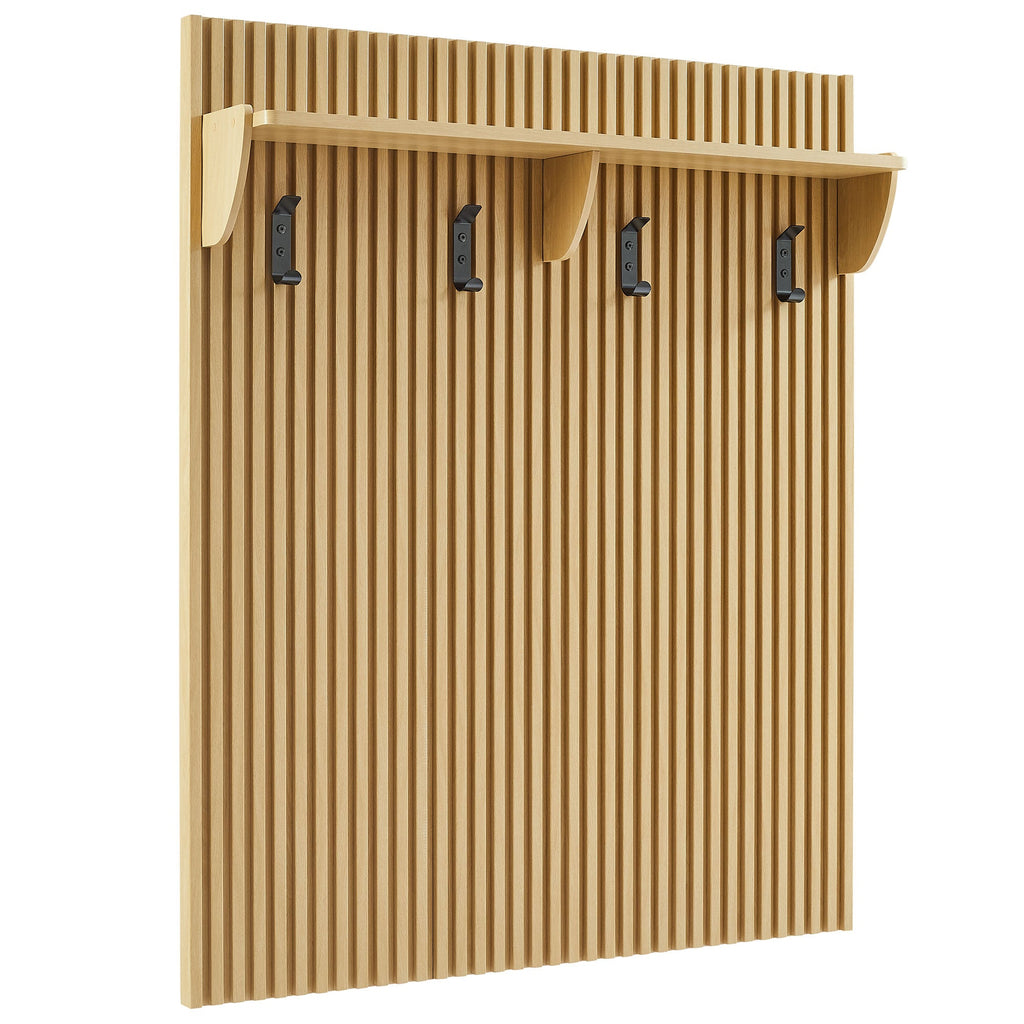 Soma Fluted 3-in-1 Hall Tree With Storage Bench and Coat Rack by Modway