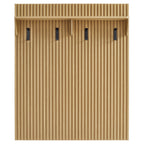 Render Fluted Coat Rack Panel With Shelf by Modway