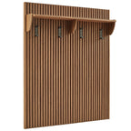 Render Fluted 3-in-1 Hall Tree With Storage Bench and Coat Rack by Modway