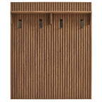 Render Fluted Coat Rack Panel With Shelf by Modway