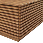 Render Fluted 3-in-1 Hall Tree With Storage Bench and Coat Rack by Modway