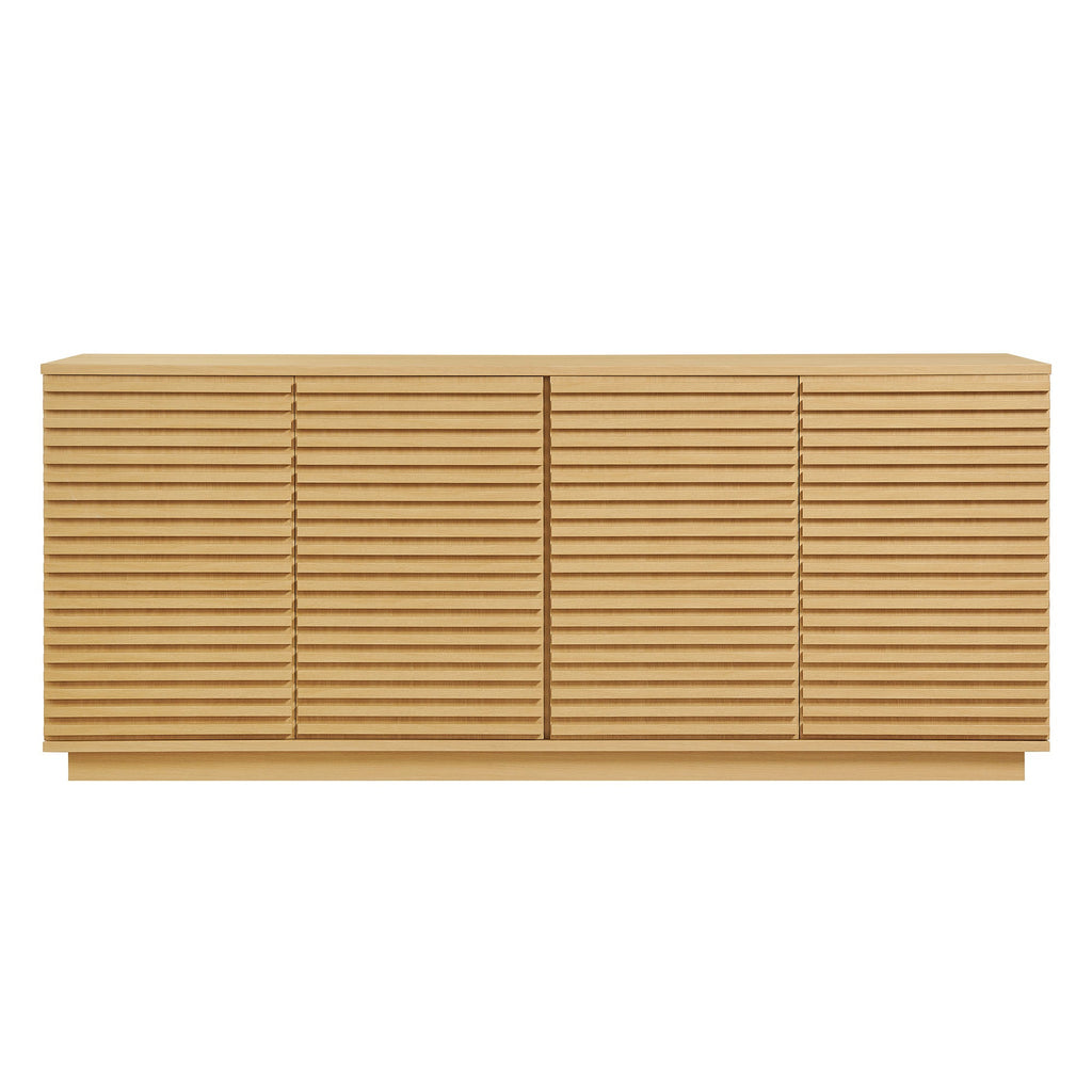 Render 4-Door Fluted Sideboard Cabinet TV Stand by Modway