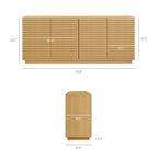 Render 4-Door Fluted Sideboard Cabinet TV Stand by Modway