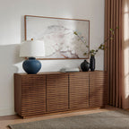 Render 4-Door Fluted Sideboard Cabinet TV Stand by Modway