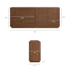 Render 4-Door Fluted Sideboard Cabinet TV Stand by Modway