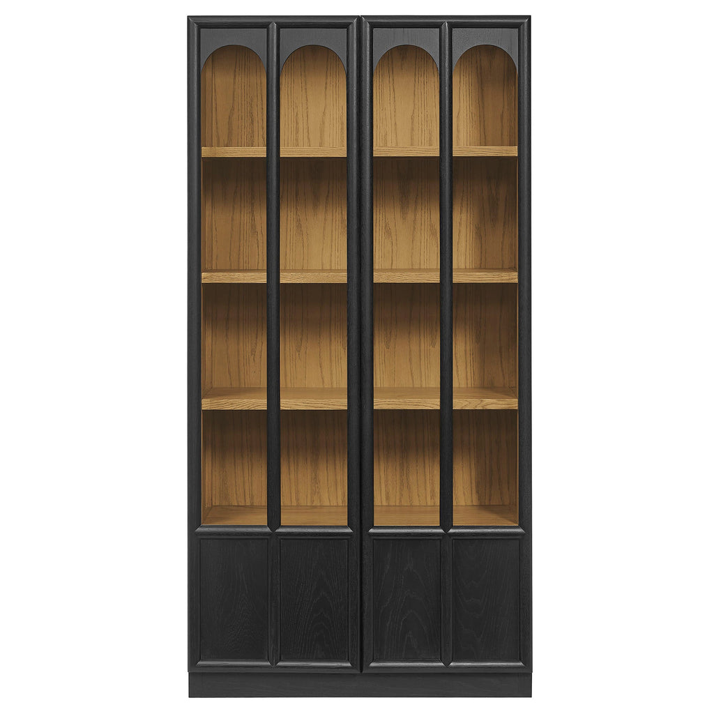 Anwen Solid Wood and Glass Display Cabinet by Modway