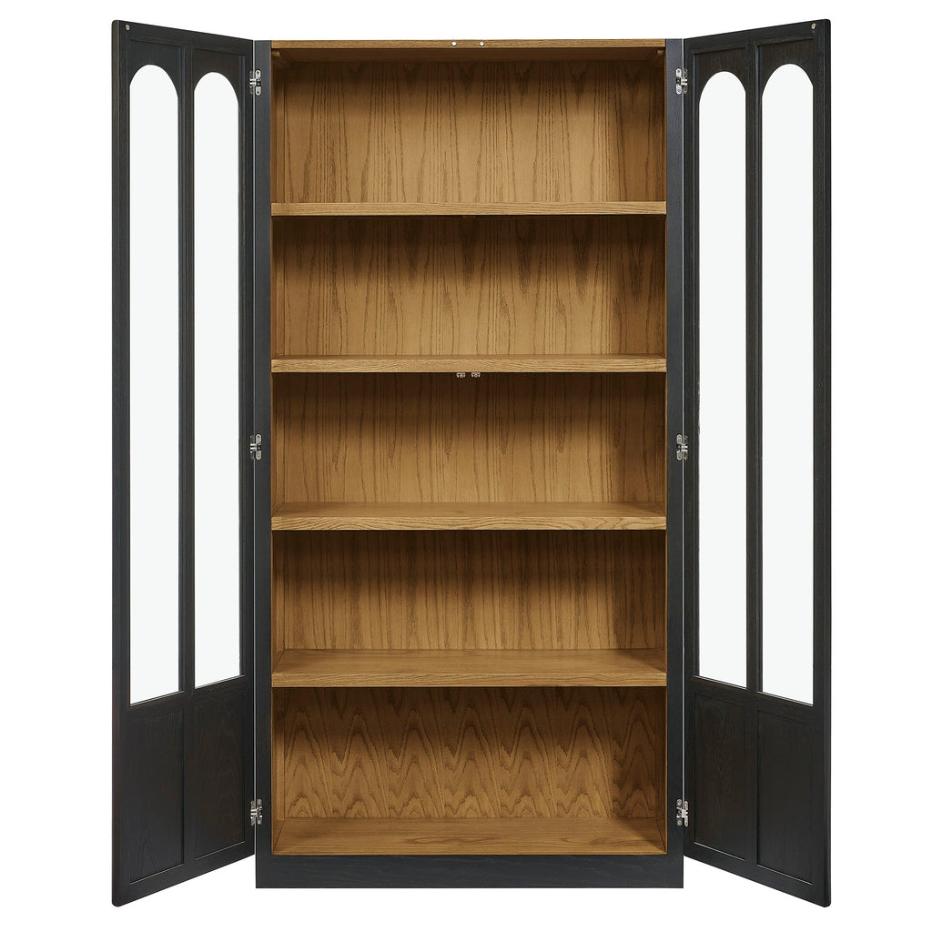 Anwen Solid Wood and Glass Display Cabinet by Modway