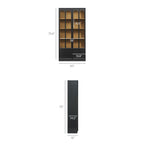 Anwen Solid Wood and Glass Display Cabinet by Modway