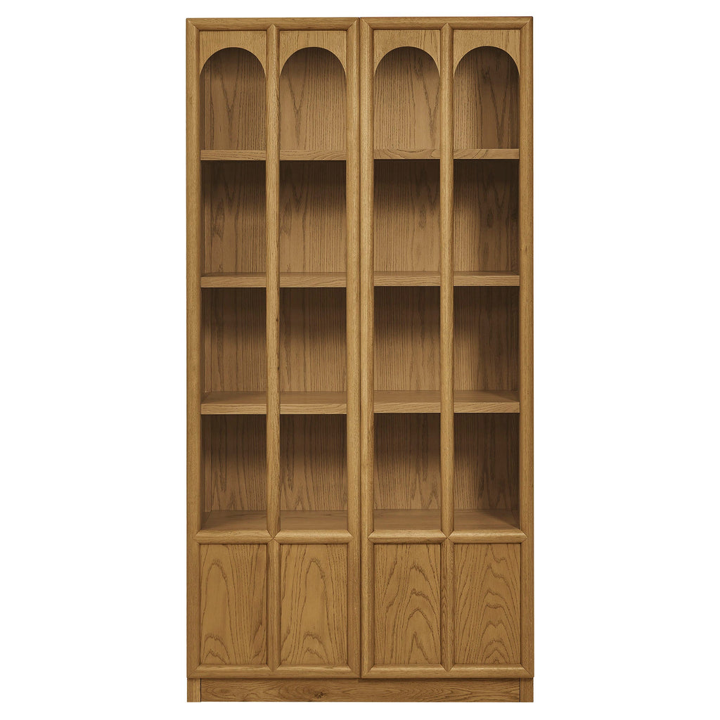 Anwen Solid Wood and Glass Display Cabinet by Modway