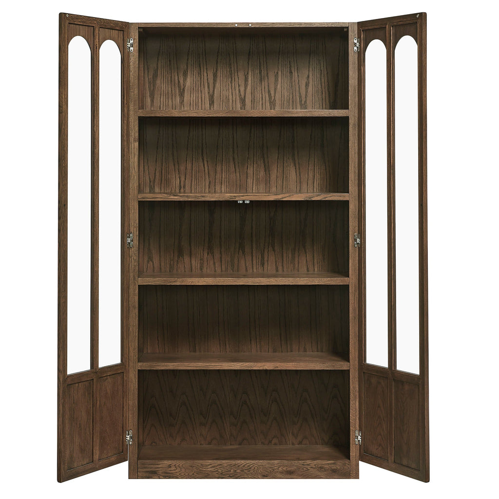 Anwen Solid Wood and Glass Display Cabinet by Modway