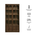 Anwen Solid Wood and Glass Display Cabinet by Modway