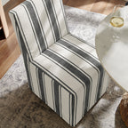 Tessera Striped Slipcovered Dining Side Chair by Modway