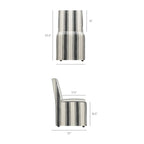 Tessera Striped Slipcovered Dining Side Chair by Modway