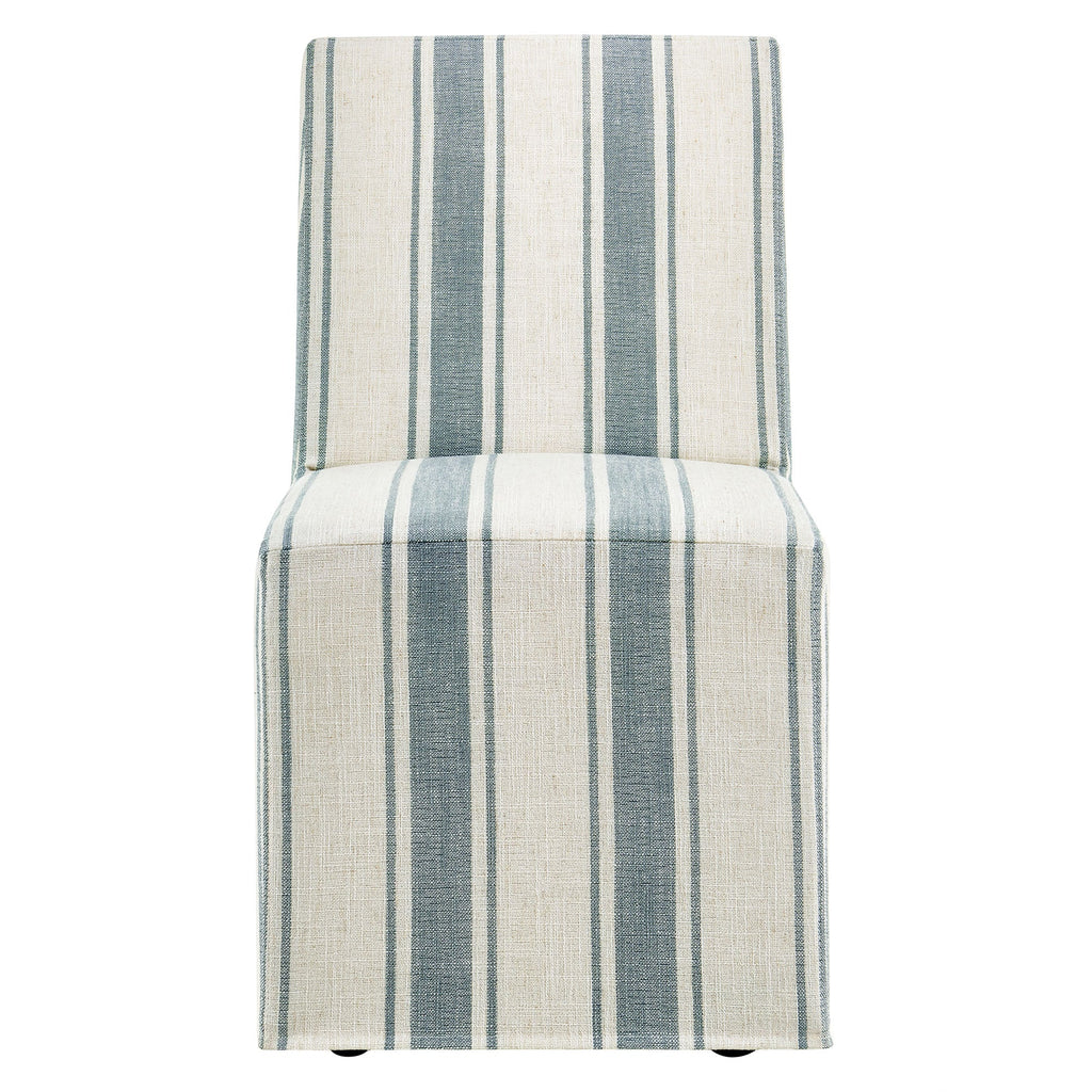Tessera Striped Slipcovered Dining Side Chair by Modway