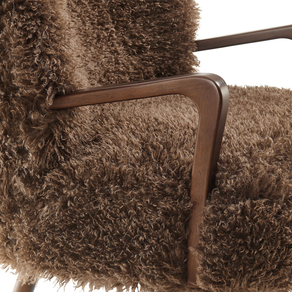 Zerra Faux Shearling Accent Armchair by Modway