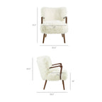 Zerra Faux Shearling Accent Armchair by Modway