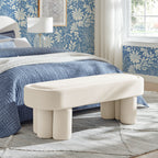 Mossi Oval Performance Velvet Accent Bench by Modway