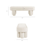 Mossi Oval Performance Velvet Accent Bench by Modway