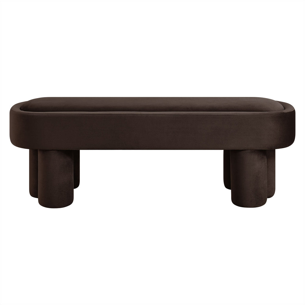 Mossi Oval Performance Velvet Accent Bench by Modway