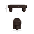 Mossi Oval Performance Velvet Accent Bench by Modway